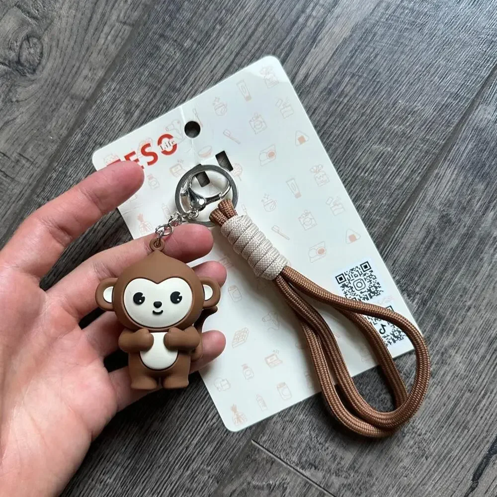 Rare Teso Japanese Market Rubber Limited Gift With Purchase Monkey Keychain